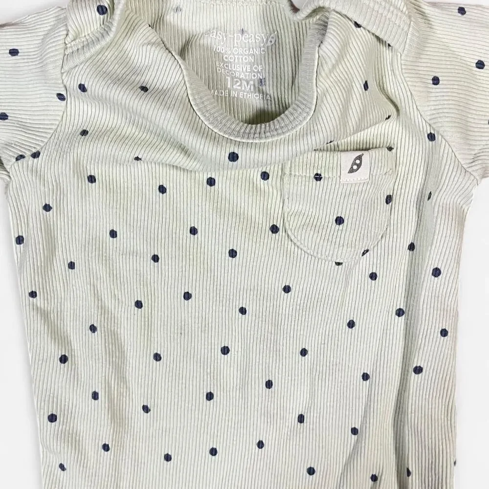 Easy-peasy Green and Blue Sleepsuits-babygrows